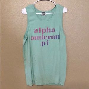 Sea foam green tank top